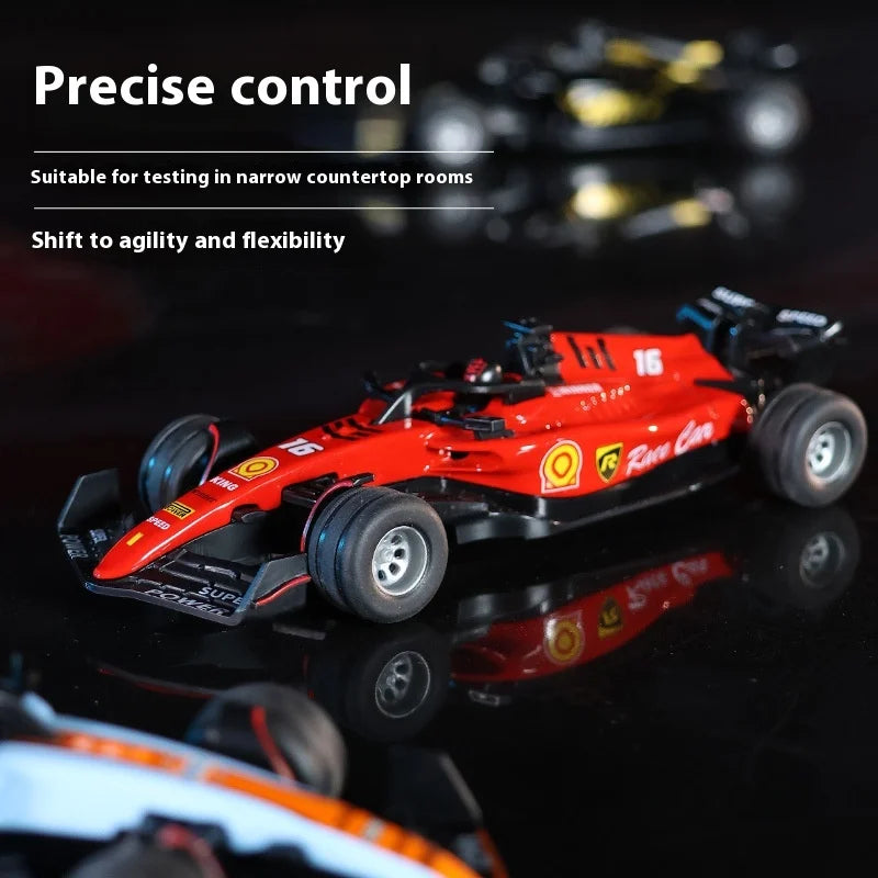 Mașină RC Mini Alloy 1:64 cu iluminare ajustabilă pentru copii, control de la distanță