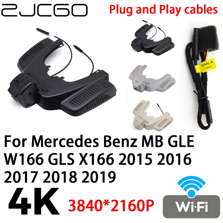 Mercedes-Benz GLE W166 GLS X166 2015-2019 için 4K 2160P Gözetleme Kamerası