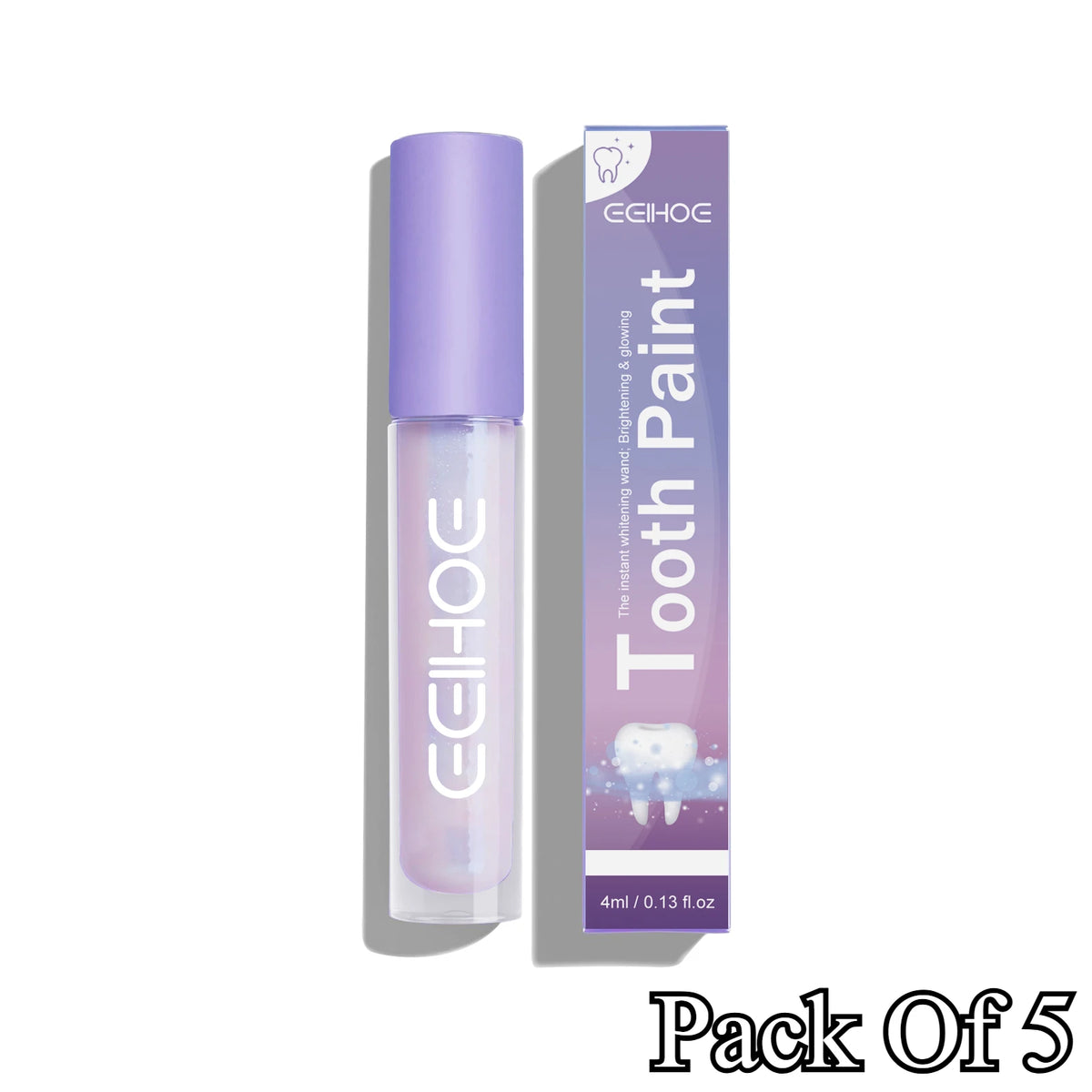 Teeth Whitening Paint Kit &ndash; Instant Natural Whitening Pack of 5