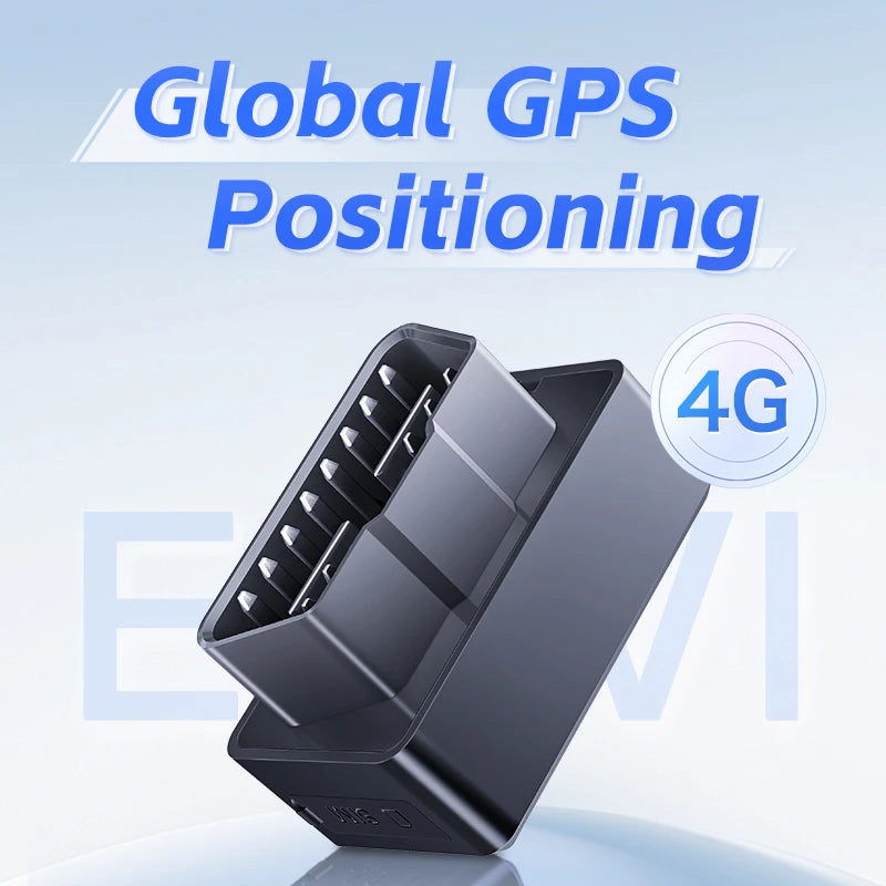 OBD GPS Tracker 4G v reálném čase proti krádeži s alarmem Geo-Fence a aplikací