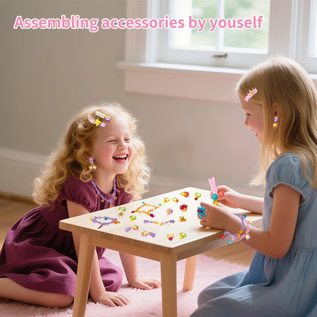 Coolplay Cartoon Princess Jewelry Set &ndash; Creative DIY Building Block Accessories