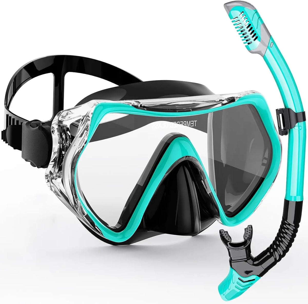Professional Scuba Diving Mask &amp; Snorkeling Suit &ndash; Silicone Skirt &amp; Anti-Fog Goggles for Adults 15261988Lake blue