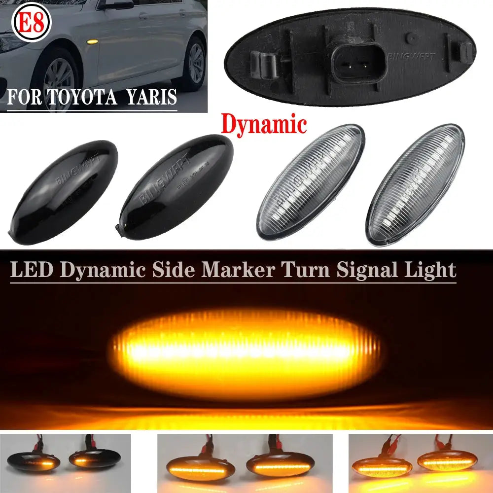 LED Turn Signal Light Dynamic Side Marker Fender Sequential Lamp For Toyota Yaris Vitz XP90 RAV4 XA30 MK3 Auris E150 Corolla by InterCyprus Trading Ltd