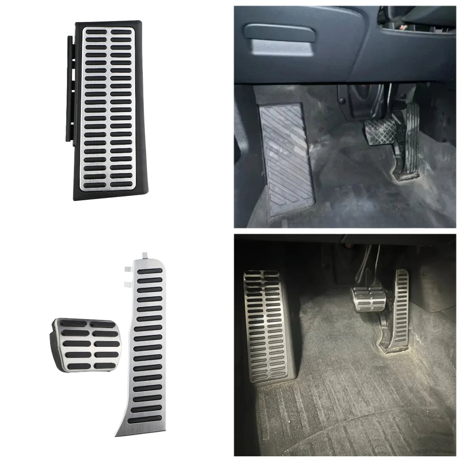 Capa de Pedal para Audi Q3 8U RS AT com Base em Aço Inoxidável e Inserções de Borracha Antiderrapantes