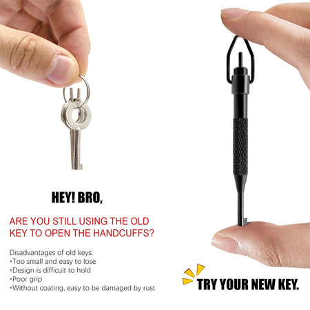 AK-01B Rotating Handcuff Key &ndash; High Carbon Steel Durability