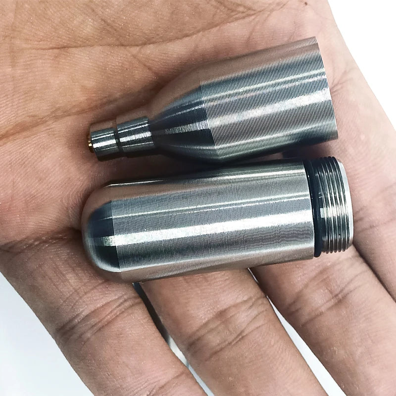 New Design UnThreaded CO2 Cartridge 16G &ndash; Refillable