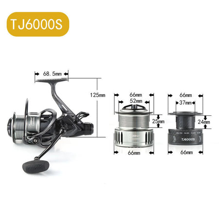 Double Spool Fishing Reel &ndash; Powerful 5.5:1 Gear Ratio