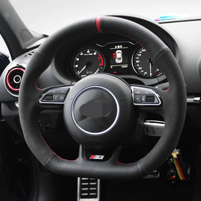 Housse de volant sur mesure pour Audi TT A3 R8 (8J 8P)