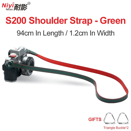 Camera Shoulder Strap for Sony, Canon, Nikon, Fuji - Retro Leather Design