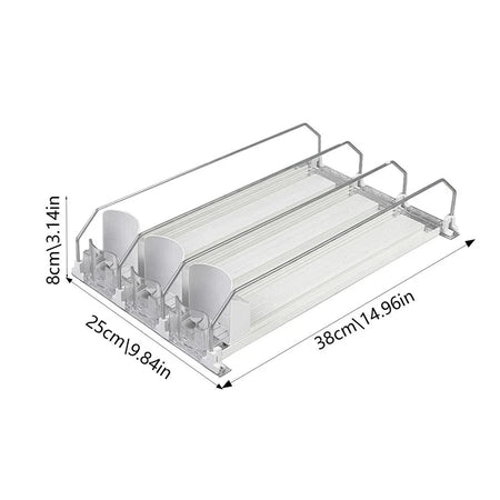 Beverage Dispenser Vending Machine &ndash; Auto Slide System White 38CM 3 PCS