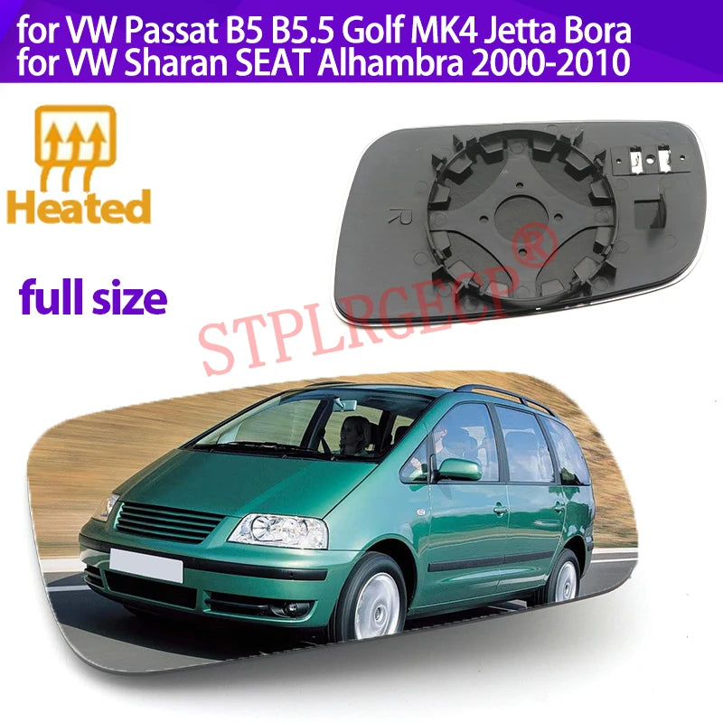 Heated Wing Mirror Glass for VW Passat B5 Golf MK4