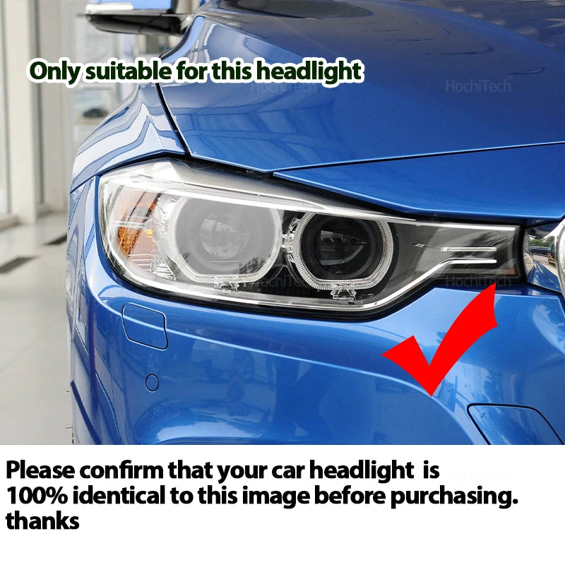LED Enkelisilmät Keltainen Valo BMW F30 F31 F34 3 Sarja Ennen Facelift