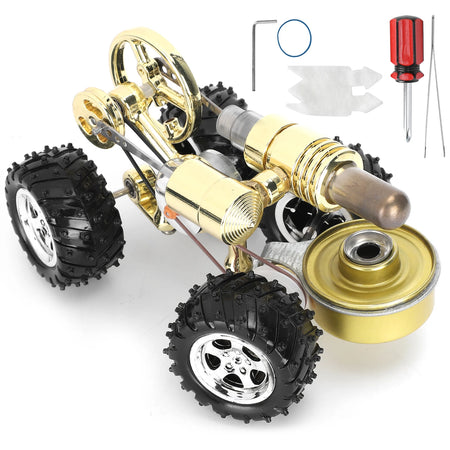 Stirling Engine Model Car - Educational Toy for Science Enthusiasts