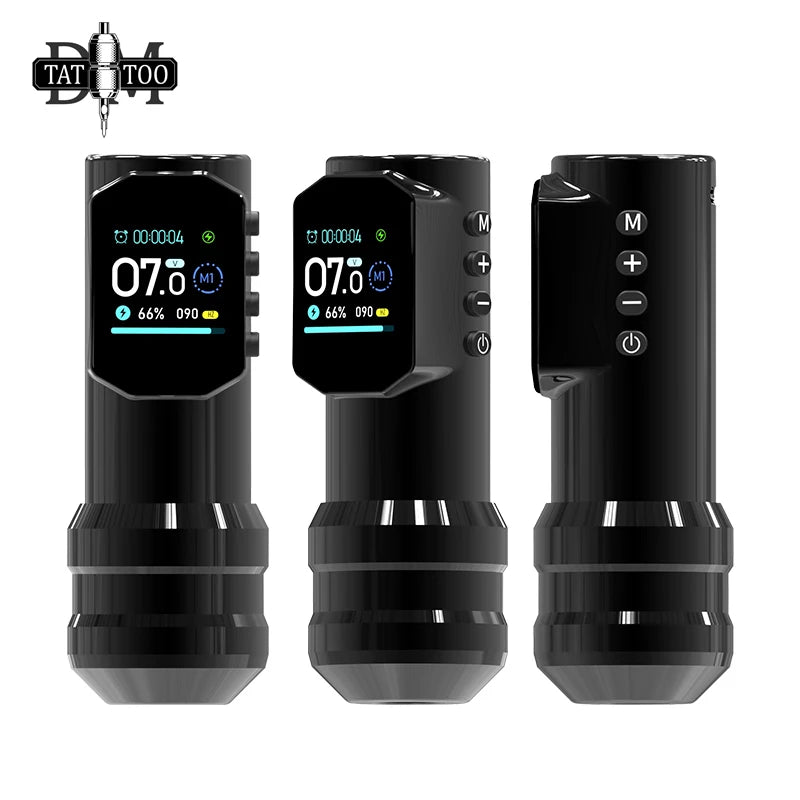 Black Warrior DM Wireless Tattoo Machine &ndash; Low Noise Motor