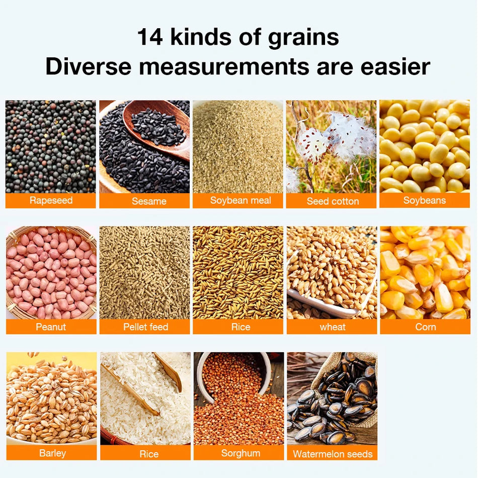 14 Types Grains Moisture Meter &ndash; LCD Display With Voice