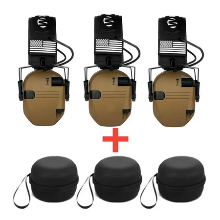 Tactical Electronic Shooting Earmuff &ndash; Noise Reduction 3 PCS With box 1