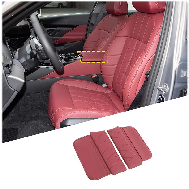 BMW Seria 5 I5 2024 Skórzana Mata Podłokietnika Konsoli 2 szt.