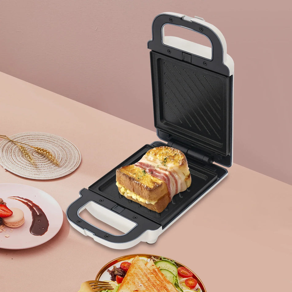 650W Неприлипащ сандвич тостер с две форми за сандвичи