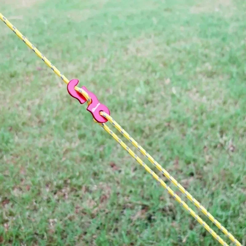 Reflective Outdoor Tent Ropes with Buckles - Durable, Multi-functional Safety Accessories