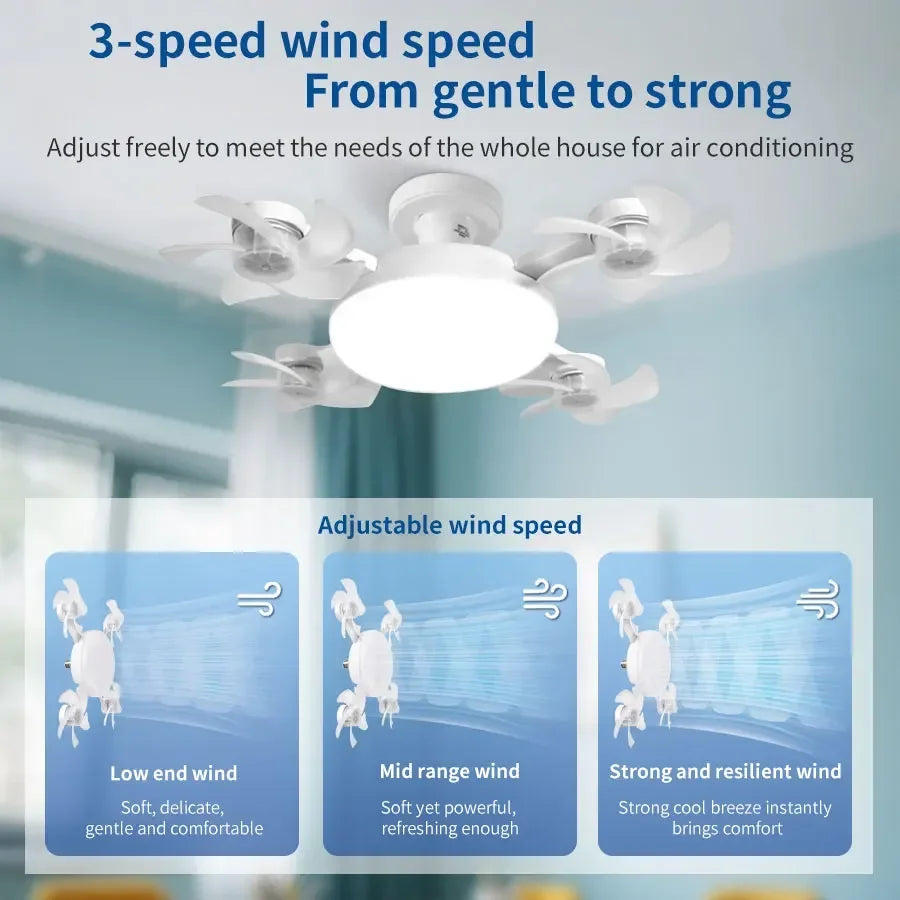 Drone Design 2-In-1 60W Ceiling Fan Light &ndash; Remote Control