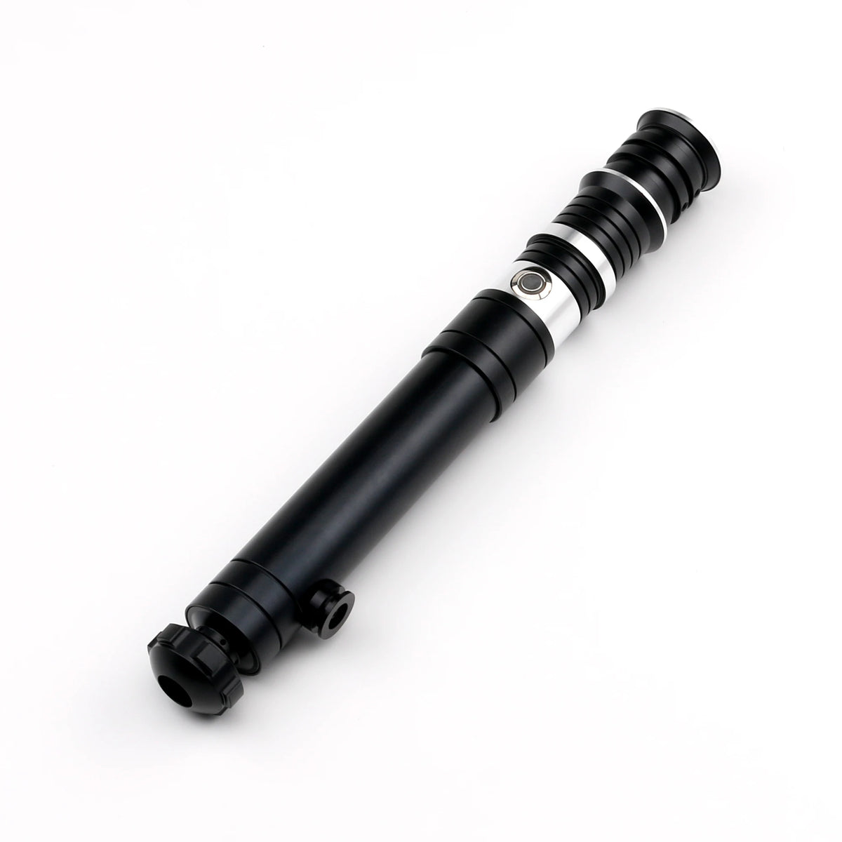 SaberFeast Metal Lightsaber Empty Hilt for DIY Jedi Cosplay E11-A Black