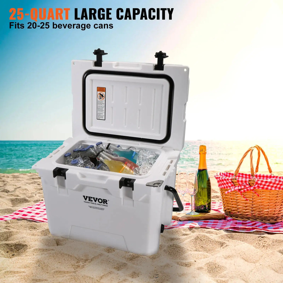 Insulated   25 33 45 52QT Hard Cooler Ice Chest