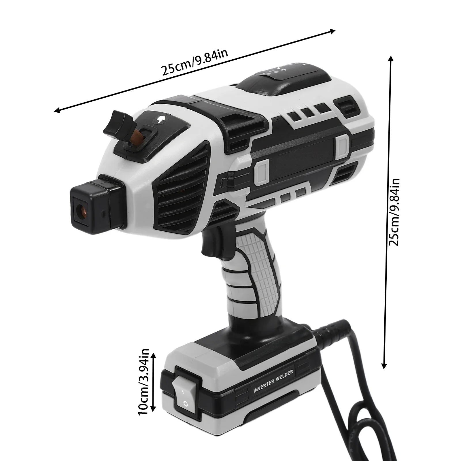 Handheld Welding Machine 4.6KW IGBT &ndash; Wide 20-200A Range Gray / GERMANY
