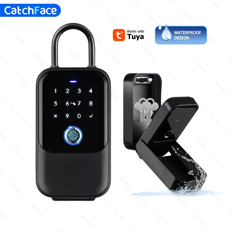IP65 Wall Mount Key Box K6 &ndash; Fingerprint Access App Control TUYA APP