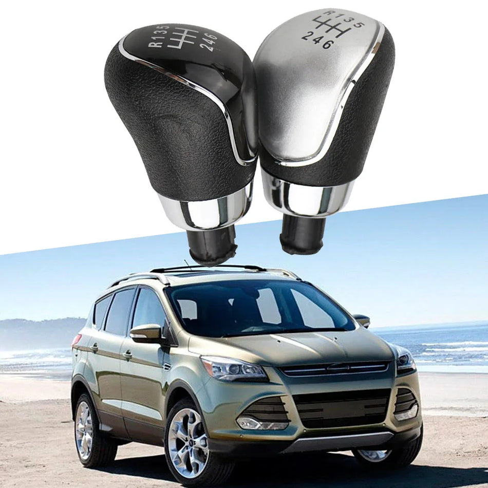 Pomello del cambio Ford Kuga Escape 6 marce manuale ABS argento nero