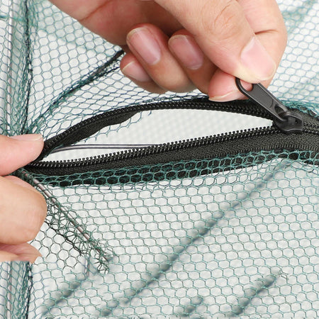 Foldable Fishing Bait Trap - 6 to 20 Holes for Fish, Crab, Shrimp Catching