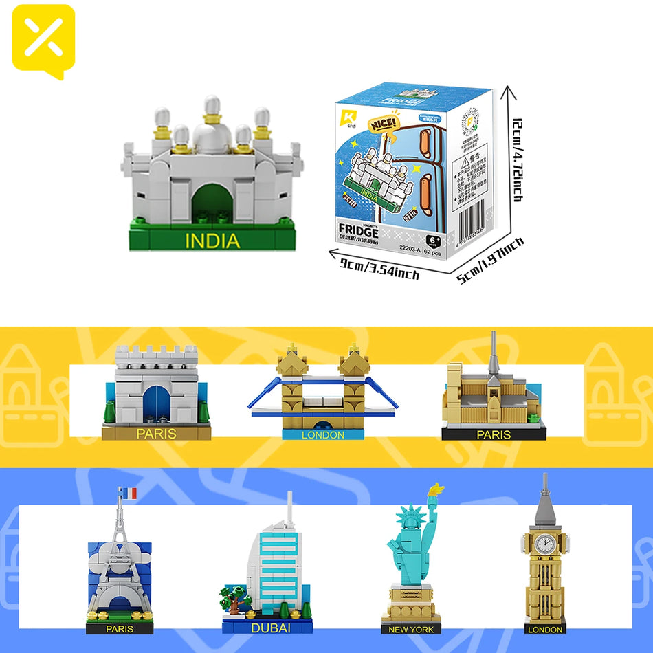 World Famous City Tower Building Blocks Lego Compatible Kids