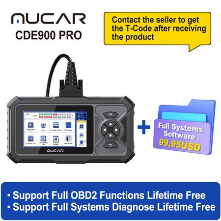 MUCAR CDE900 Pro OBD2 Scanner &ndash; Full System Diagnostics Add Software NO.3 / brazil