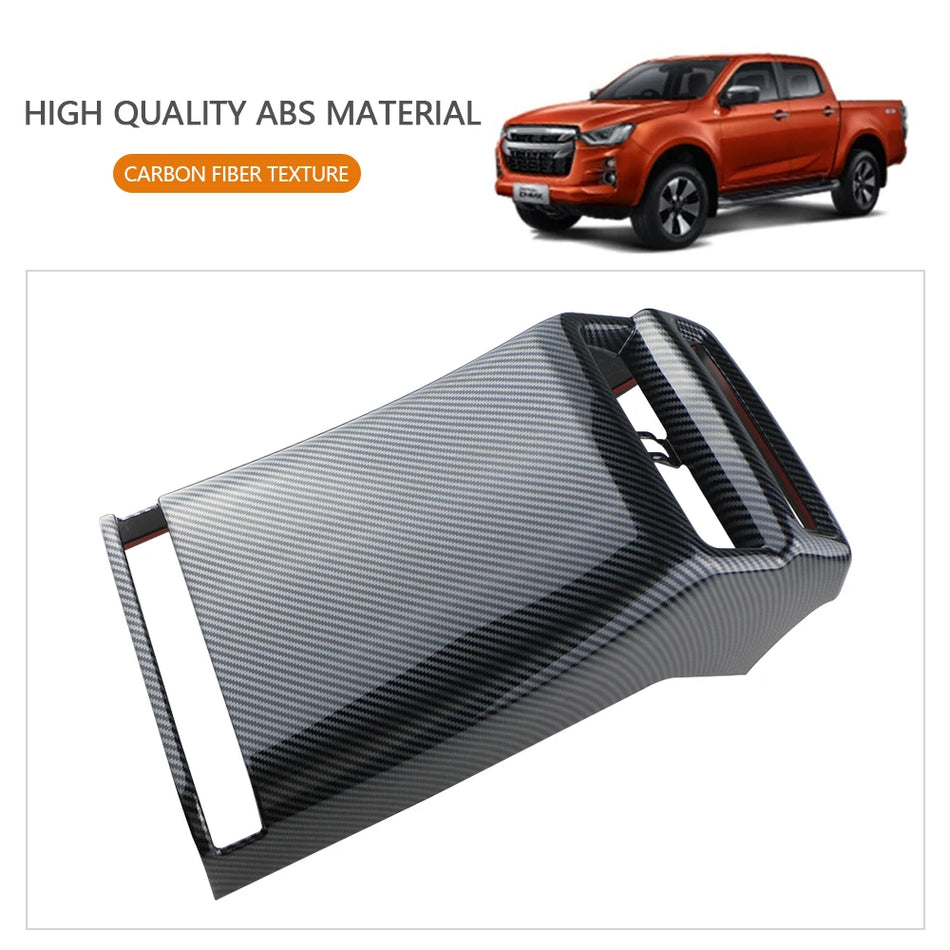 Achterste Luchtventiel Uitlaat Trim Covers voor Isuzu DMAX 2022-2023+ Carbon Fiber Stijl ABS Constructie