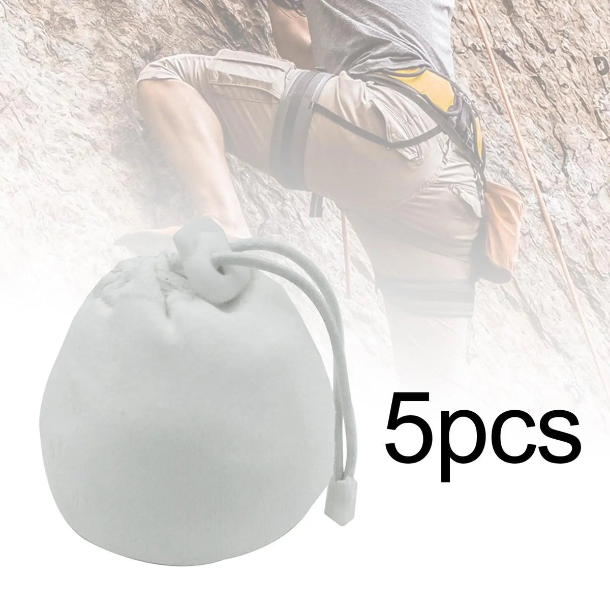Tooyful Anti-Slip Chalk Ball Bag Pouch &ndash; Set of 5 for Rock Climbing and Weightlifting