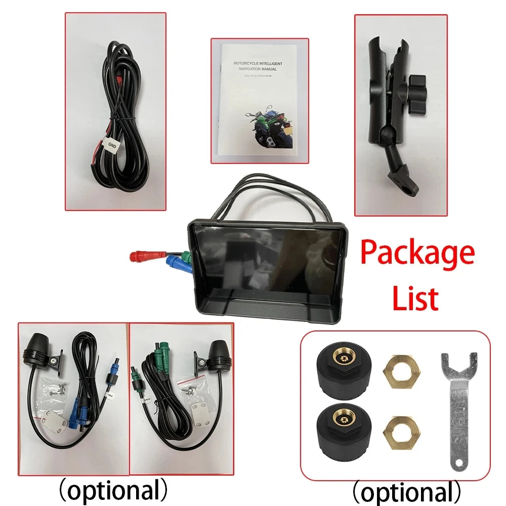 Motorcycle Navigation GPS &ndash; Waterproof 5 Inch Smart Display with HD Recording