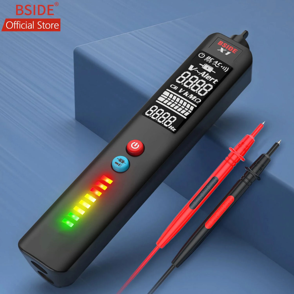 BSIDE X1 Voltage Detector &ndash; 3 Line LCD NCV Adjustable