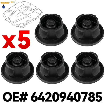 5x Car Engine Covers Rubber Mat For Mercedes Benz Engine Cover Trim Rubber Mounting Grommet Bung Absorber Accessories 6420940785 by InterCyprus Trading Ltd