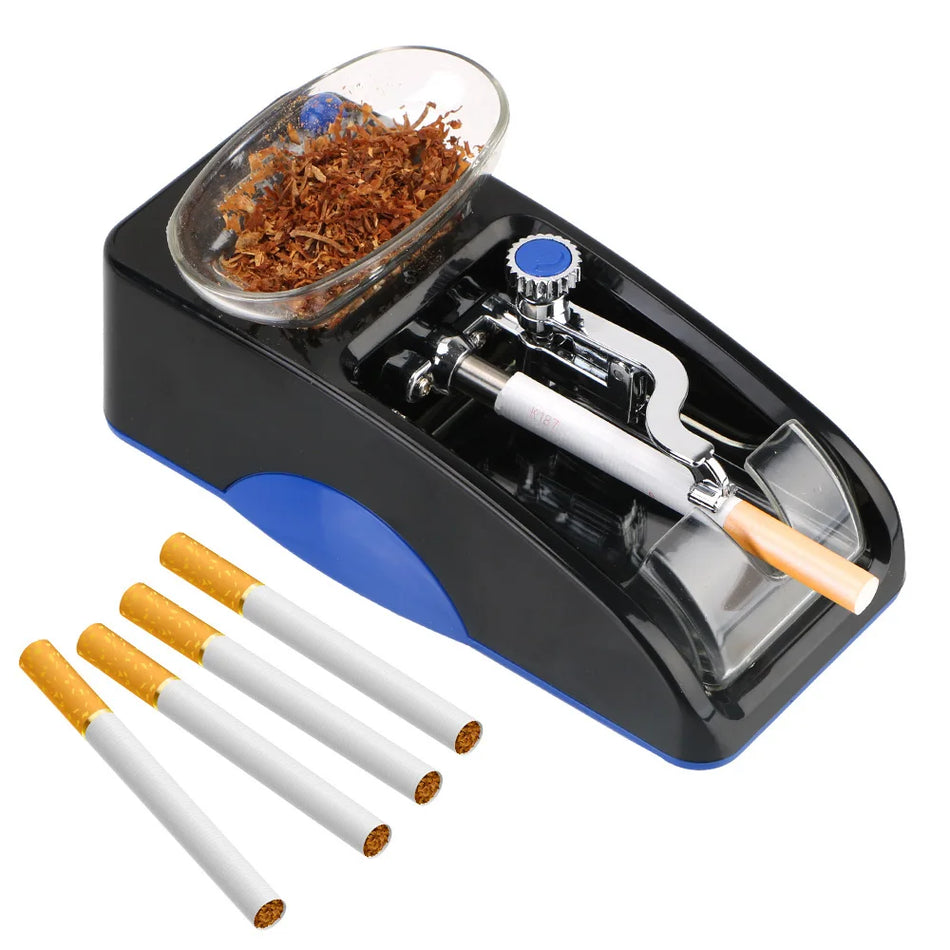 Automatický elektrický stroj na rolovanie cigariet s 110V/230V EU/US zástrčkou, prenosný