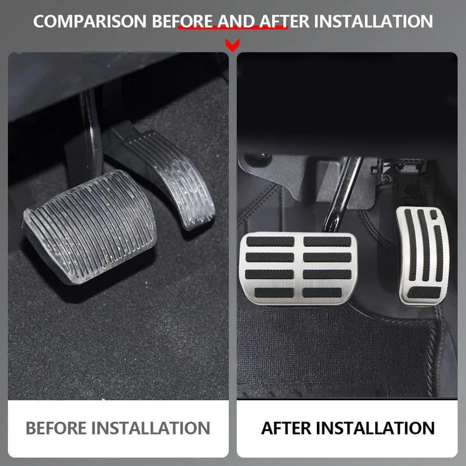 Haval H6 H6S Dargo Pedalöverdrag Rostfritt Stål Halkfritt Set