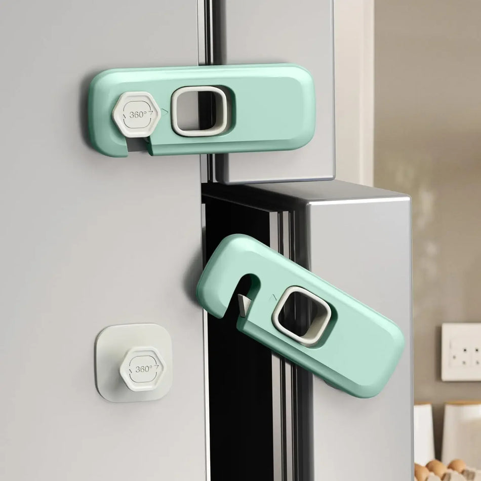Pack de 5 verrous de sécurité pour bébés pour portes, armoires, tiroirs et appareils.