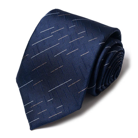 Fashion Blue Stripe Print Necktie for Men 12615-256