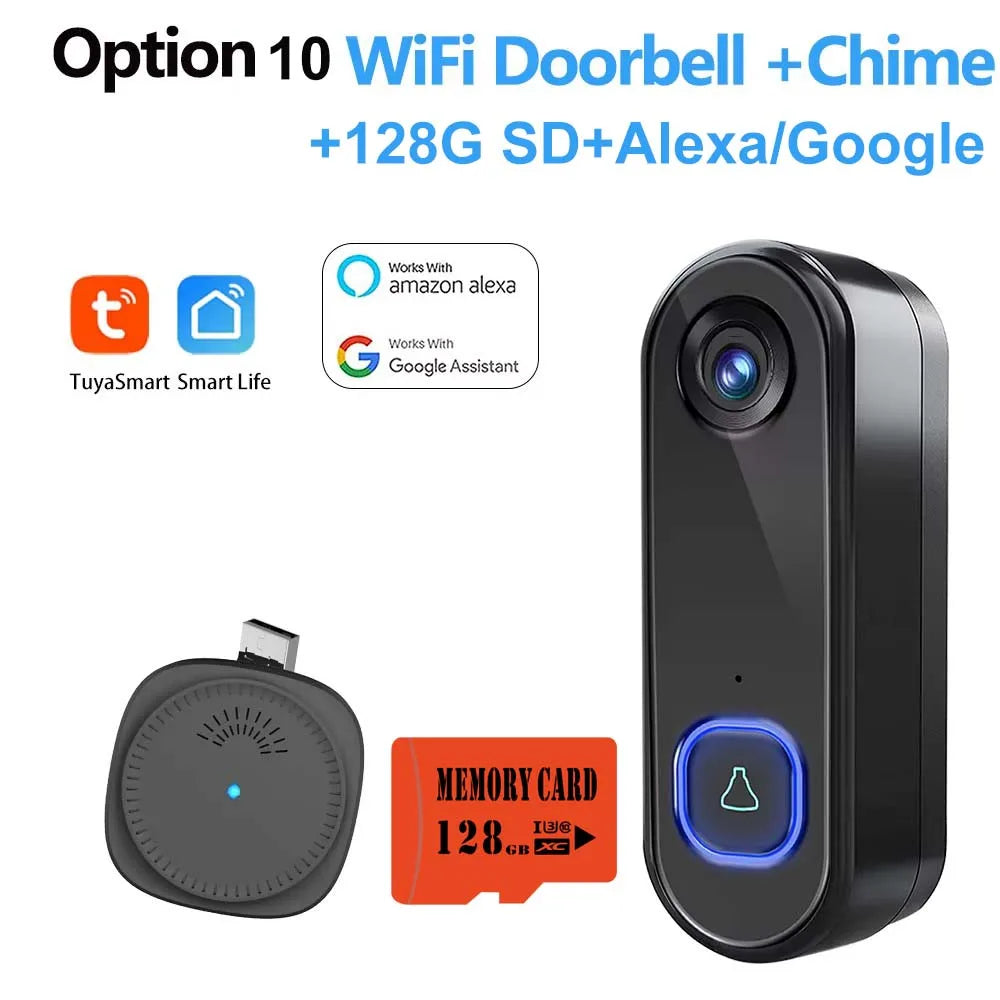 TUYA Doorbell Camera &ndash; 1080P Video, Alexa, Google Home Option 10