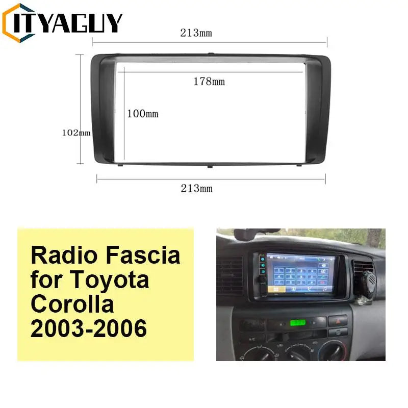 Toyota Corolla 2003-2006 için Fasya Paneli 2-Din Araç Stereo Montaj Kiti ABS Plastik