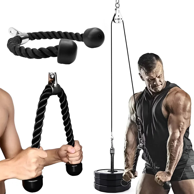 Biceps Training Gantry Frame | Double Head Pull Rope | Gym Accessories