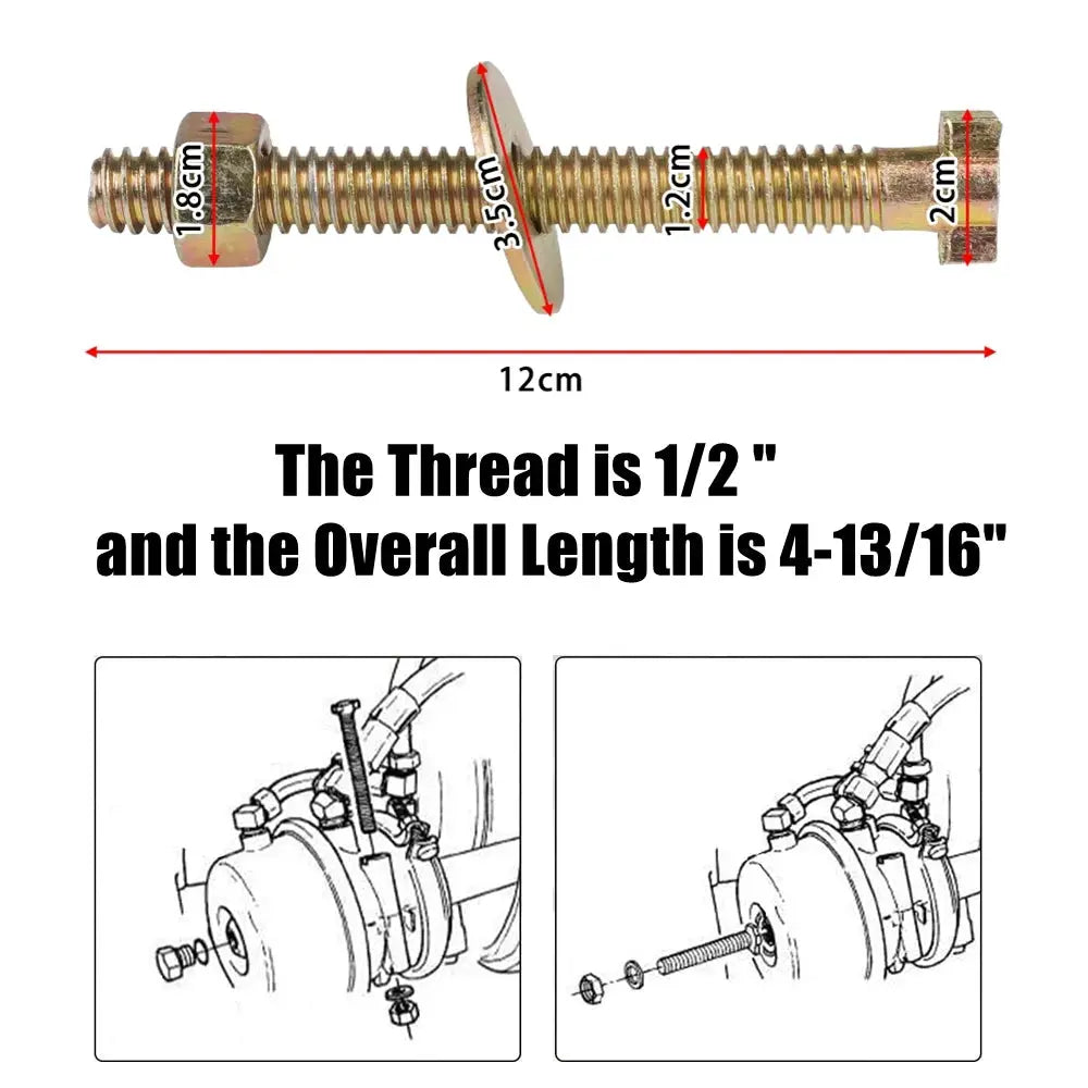 2Pack/4Pack Brake Cage Bolt, Release Bolt Cage Bolt for Air Spring Brake Chamber Repair Replaces Bendix 800921 TR800921 by InterCyprus Trading Ltd
