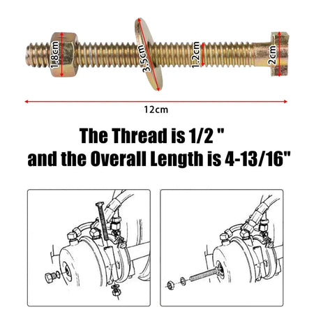 2Pack/4Pack Brake Cage Bolt, Release Bolt Cage Bolt for Air Spring Brake Chamber Repair Replaces Bendix 800921 TR800921 by InterCyprus Trading Ltd