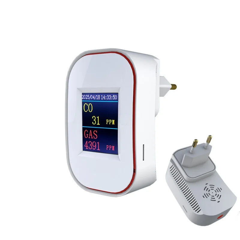 Tuya Smart Life Gas CO Detector - WiFi Remote Monitor EU Plug