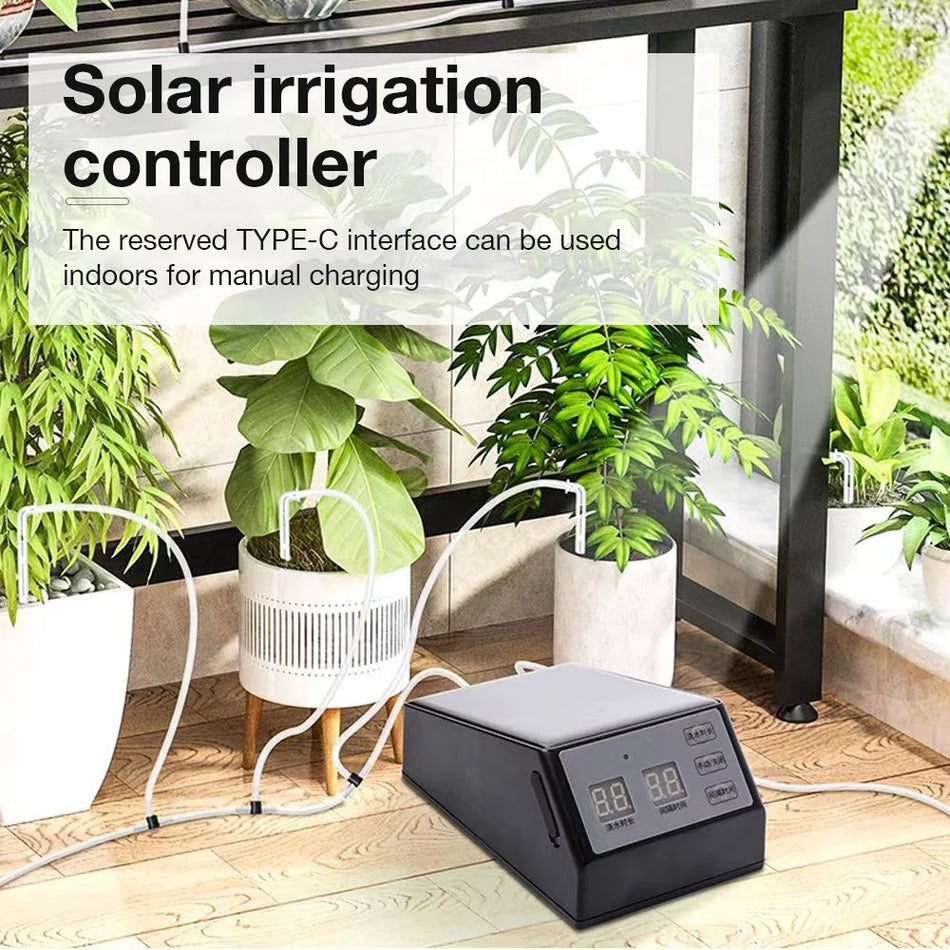 Garden Solar Irrigation Timer Kit &ndash; 2000mAh Battery