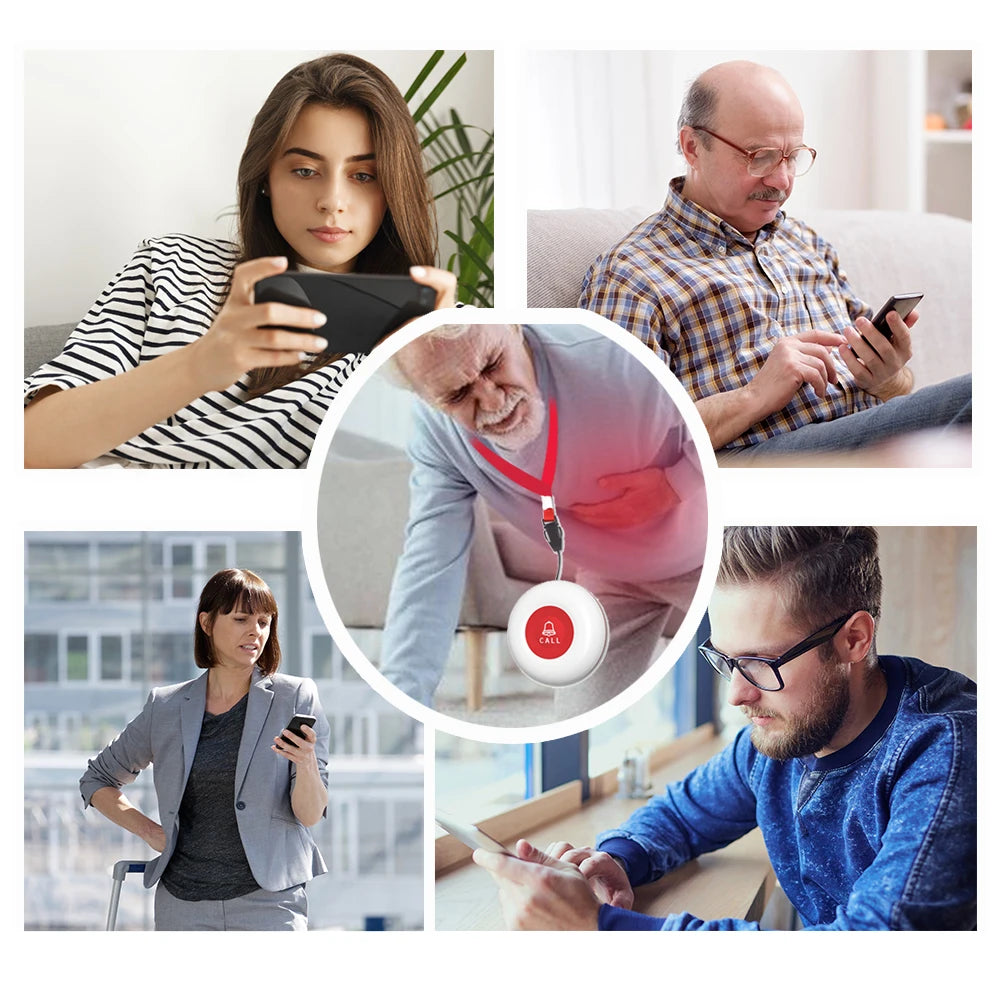 Topvico Smart WiFi Panic Button &ndash; Elderly SOS Alert