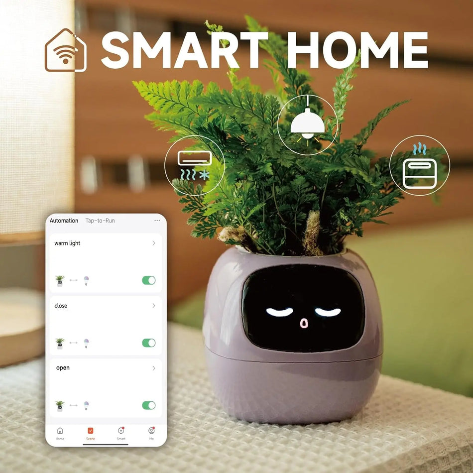 Intelligent Smart Pet Planter with AI Expressions and Sensors